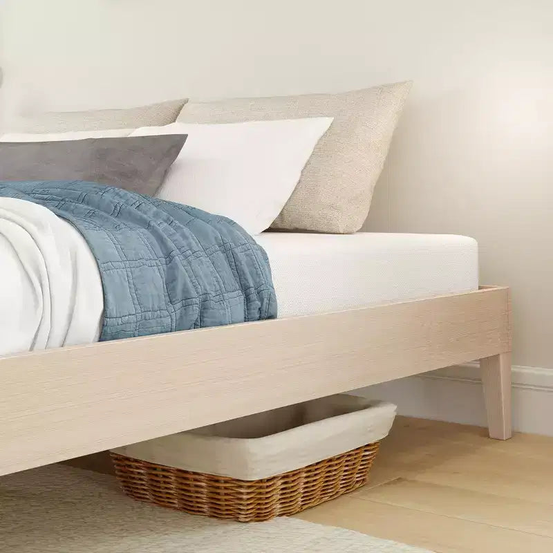 Cadre de lit double, Lit plate-forme en bois