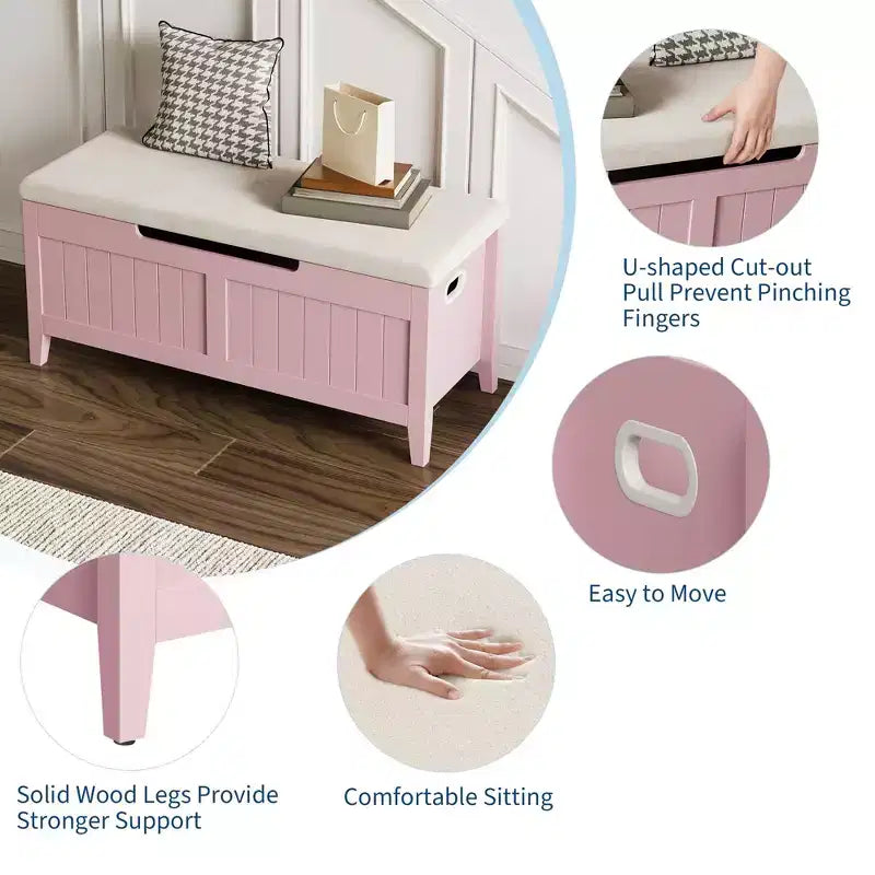 Boîte de rangement, Boîte de rangement avec siège coussiné
