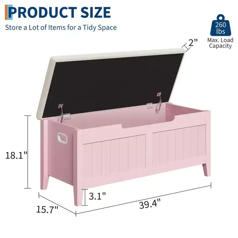 Boîte de rangement, Boîte de rangement avec siège coussiné
