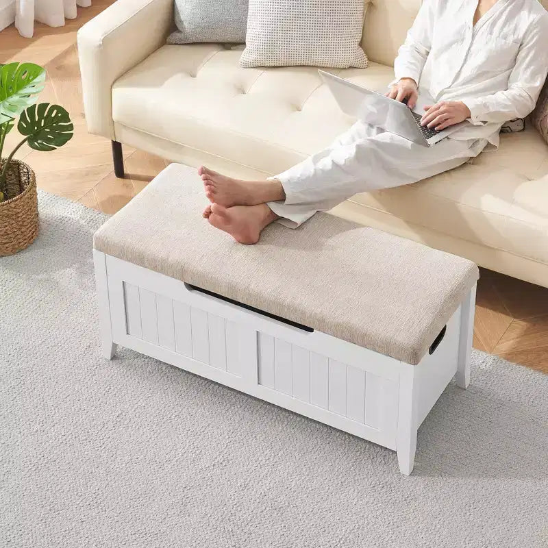 Boîte de rangement, Boîte de rangement avec siège coussiné