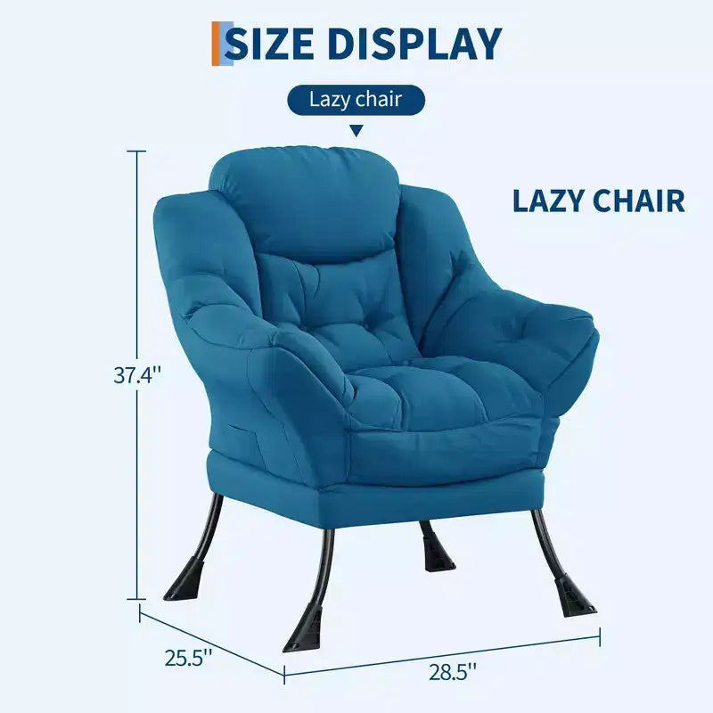 Fauteuil inclinable avec repose-pieds, style confortable et moderne, avec poches latérales, repose-pieds pliable