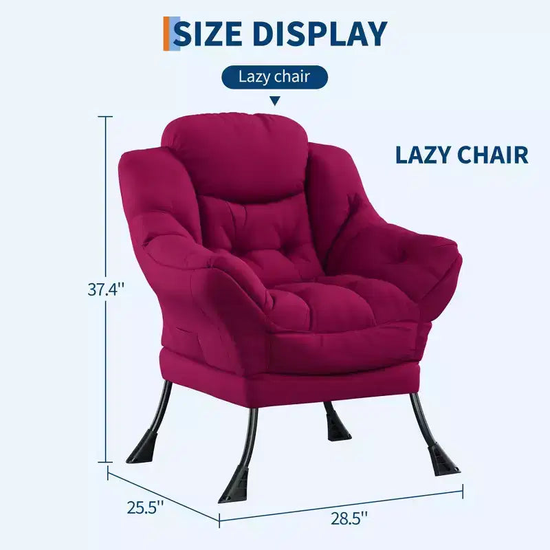 Fauteuil inclinable avec repose-pieds, style confortable et moderne, avec poches latérales, repose-pieds pliable