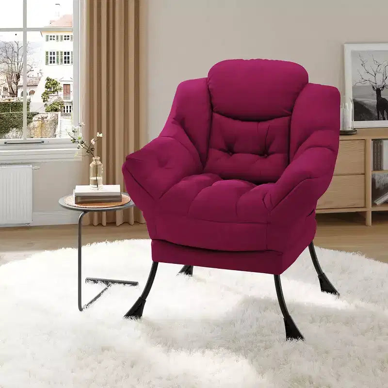Fauteuil inclinable avec repose-pieds, style confortable et moderne, avec poches latérales, repose-pieds pliable