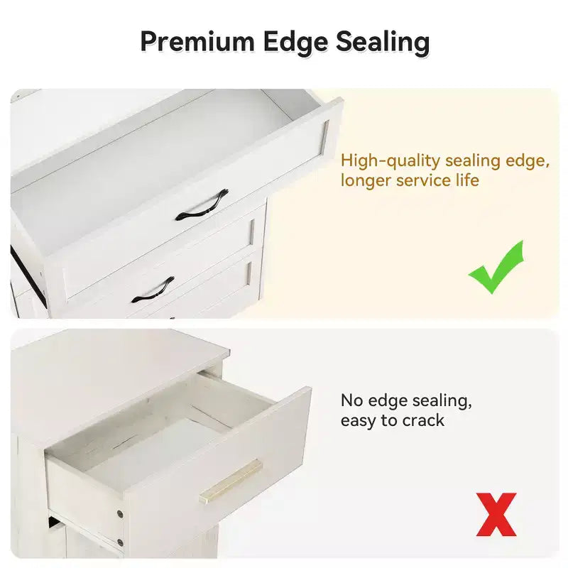 Commode simple grise à cinq tiroirs, commode grande capacité à cinq tiroirs, adaptée à divers scénarios, conception de sécurité anti-basculement