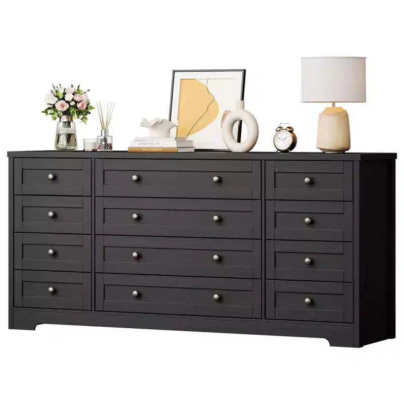 Meuble TV moderne et spacieux ; Armoire de rangement de salon de style campagnard