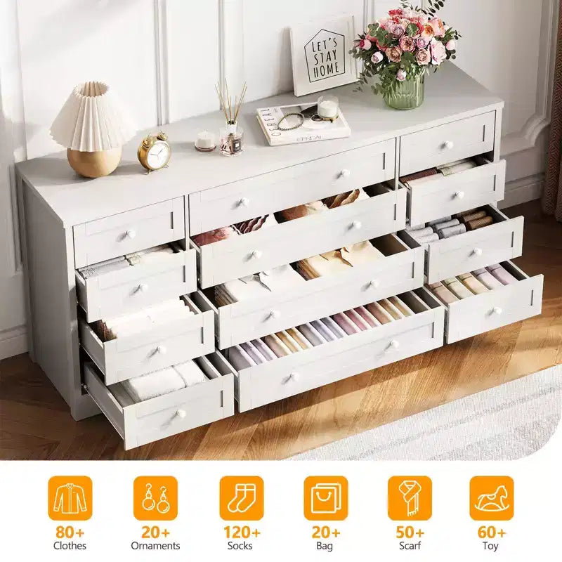 Meuble TV moderne et spacieux ; Armoire de rangement de salon de style campagnard