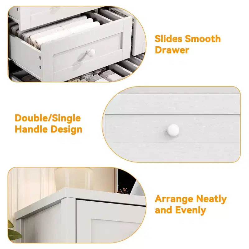 Meuble TV moderne et spacieux ; Armoire de rangement de salon de style campagnard