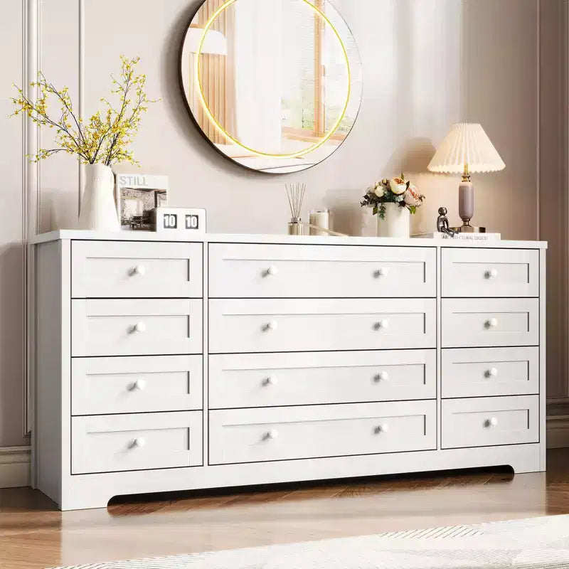 Meuble TV moderne et spacieux ; Armoire de rangement de salon de style campagnard