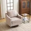 Fauteuil pivotant d'appoint en chenille pour salon