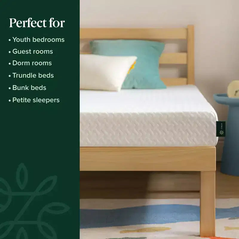 5 matelas en mousse à mémoire de forme Twin Cooling Essential, sans fibre de verre, sensation moyenne, couches rafraîchissantes et respirantes, matériaux certifiés sûrs
