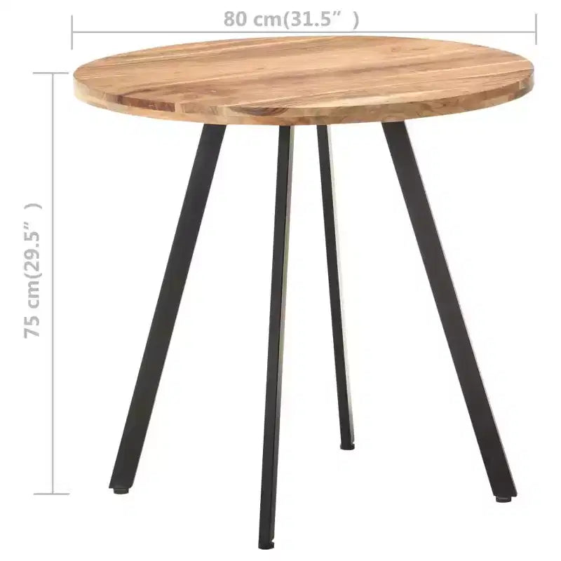 Table à manger ronde - Style industriel