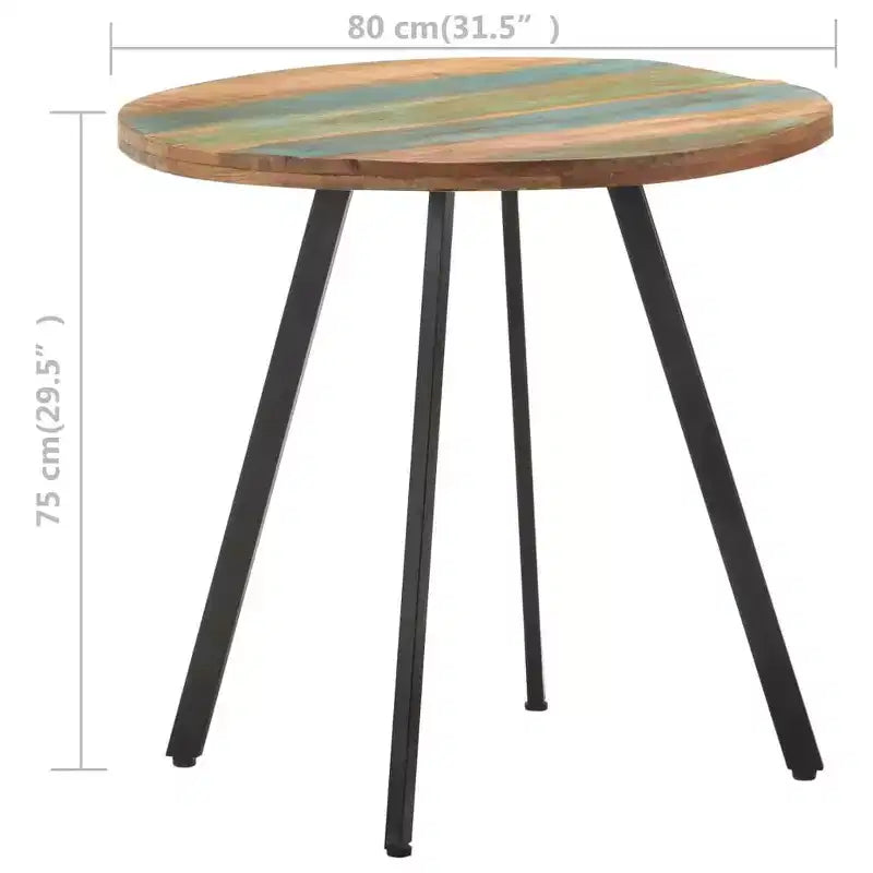 Table à manger ronde - Style industriel