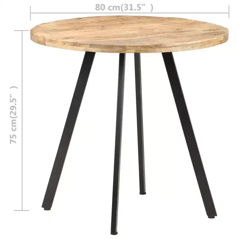 Table à manger ronde - Style industriel