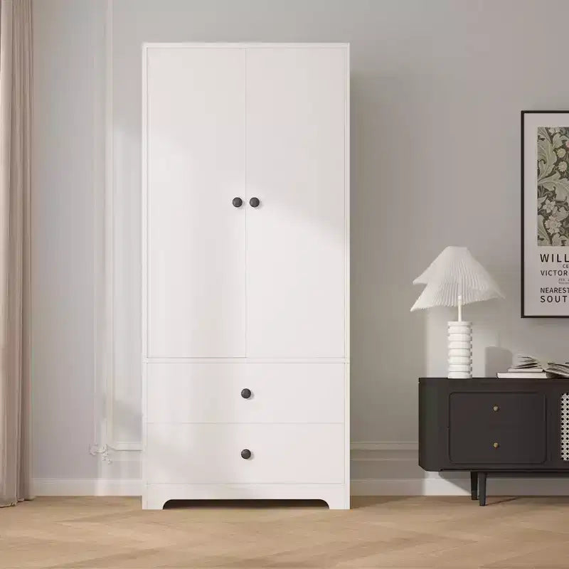 Armoire de chambre moderne en bois de 71 pouces