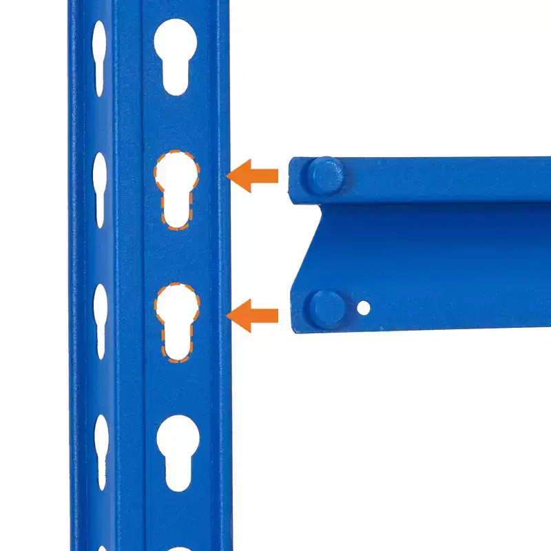 Étagère de garage robuste à cinq niveaux, tablettes métalliques réglables, capacité de 2 500 lb