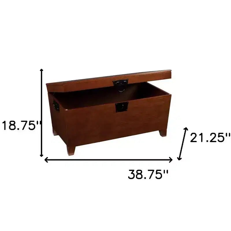 Table basse rectangulaire en bois manufacturé et métal marron 39