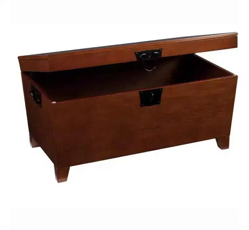 Table basse rectangulaire en bois manufacturé et métal marron 39