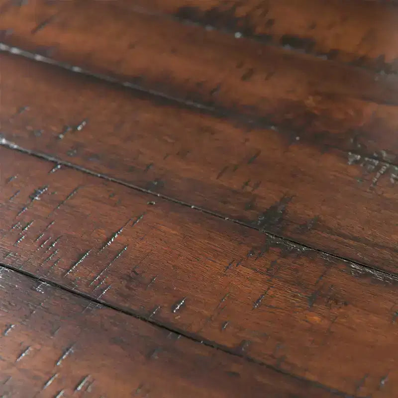 Table de chevet Noyer Brun 1 tiroir, Rangement avec placard, Ferrures métalliques