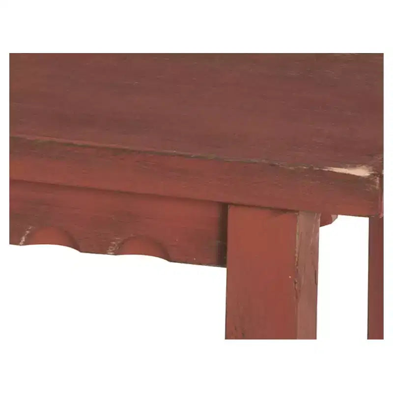 Table d'appoint en bois à 2 étagères Country Cottage, finition antique